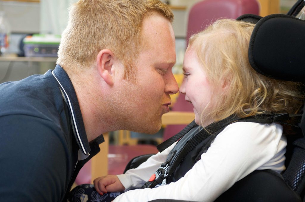 Dad and girl