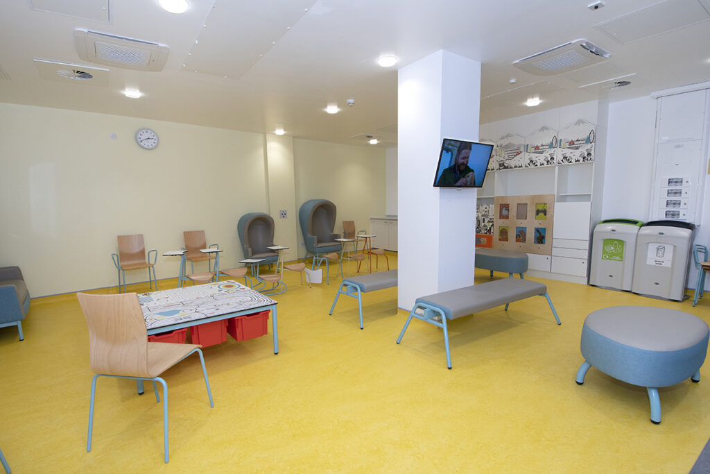 Waiting room at the imaging department 