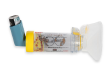 Using an inhaler with mask step 3