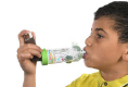 Using an inhaler with mouthpiece step 4