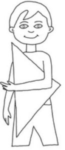 illustration of instructions in a paragraph below