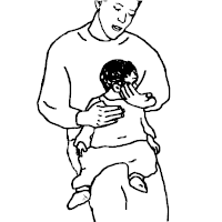 man holding a baby on his lap